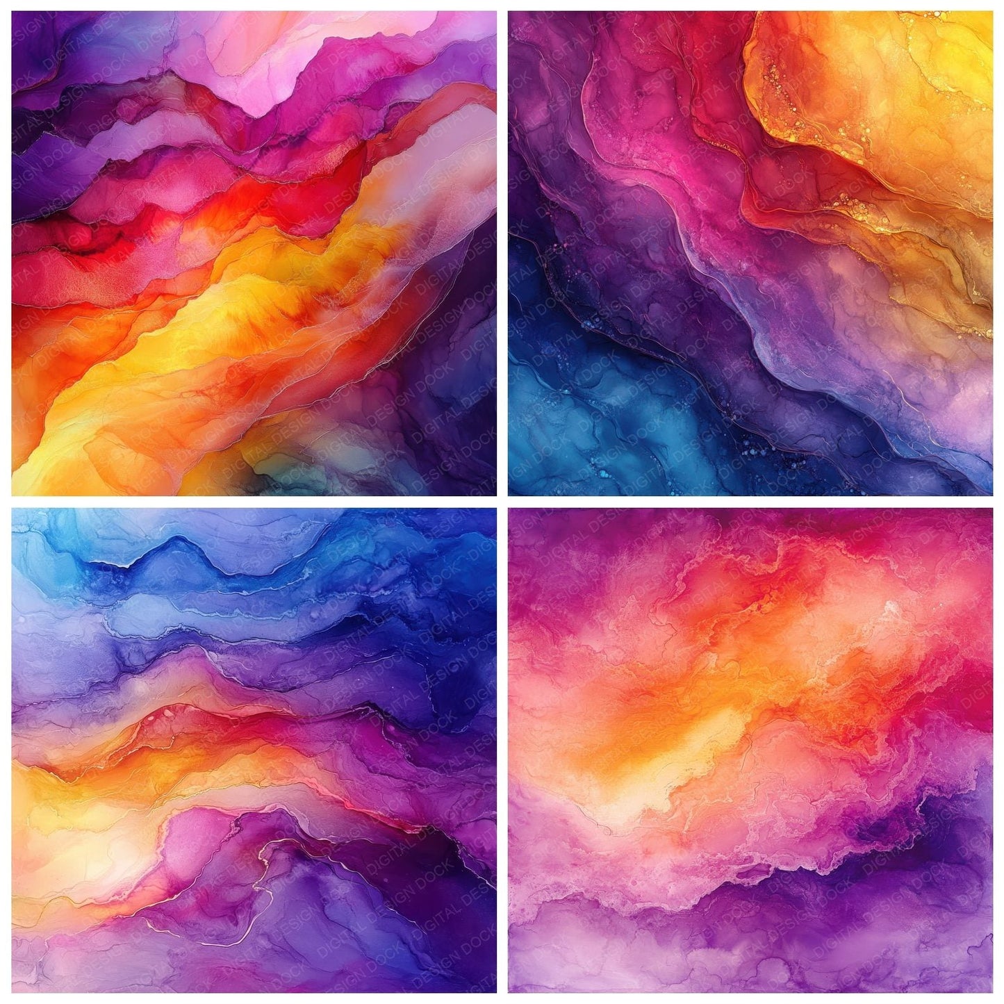 Prism Flow Bloom Digital Paper Pack (DDD003077)