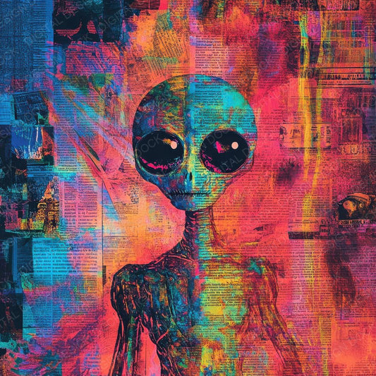 Psychedelic Alien Chaos Digital Paper Pack (DDD003084)