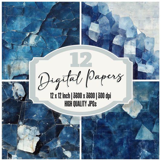 Quartz Mineral Map Digital Paper Pack (DDD003108)