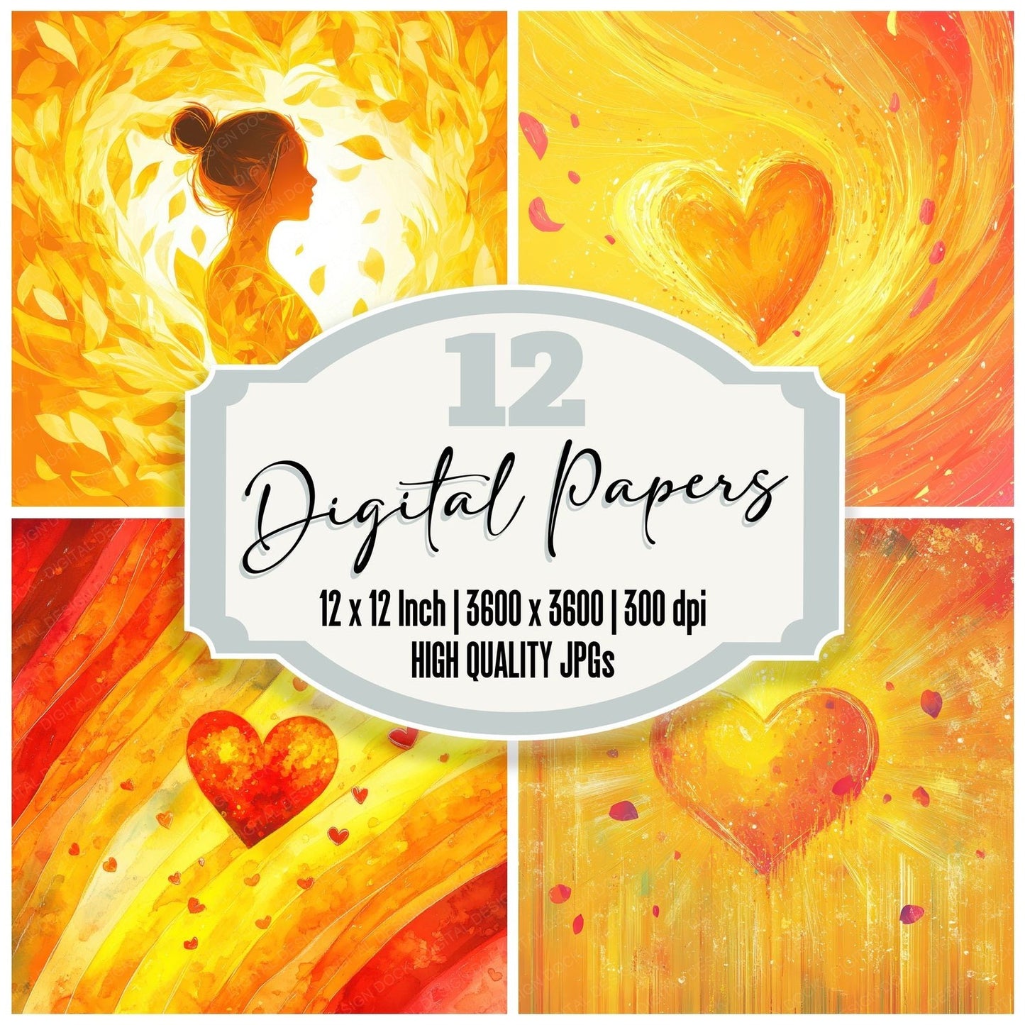 Queer Radiant Bloom Digital Paper Pack (DDD003110)