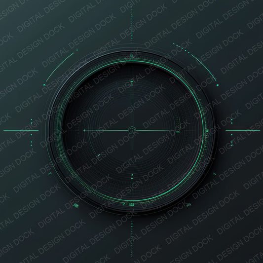 Radar HUD Overlay Digital Paper Pack (DDD003117)