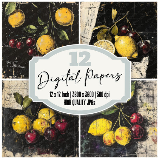 Raw Ink Harvest Digital Paper Pack (DDD003168)