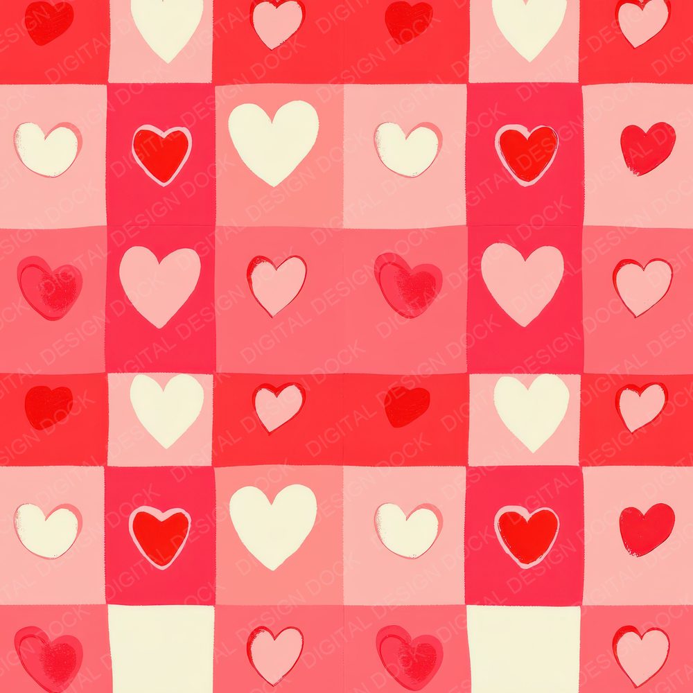 Retro Pop Hearts Digital Paper Pack (DDD003216)