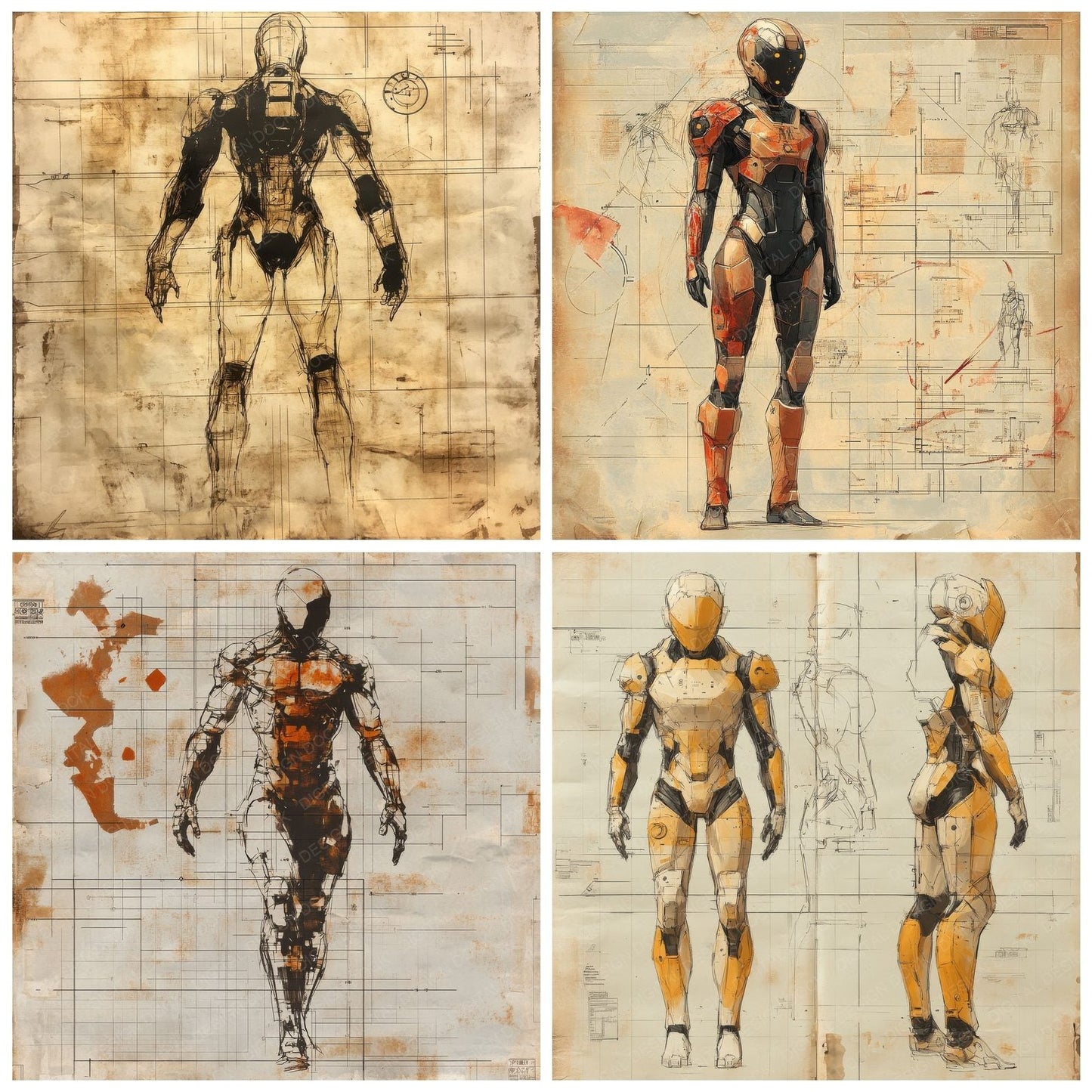 Robot Humanoid Digital Paper Pack (DDD003248)