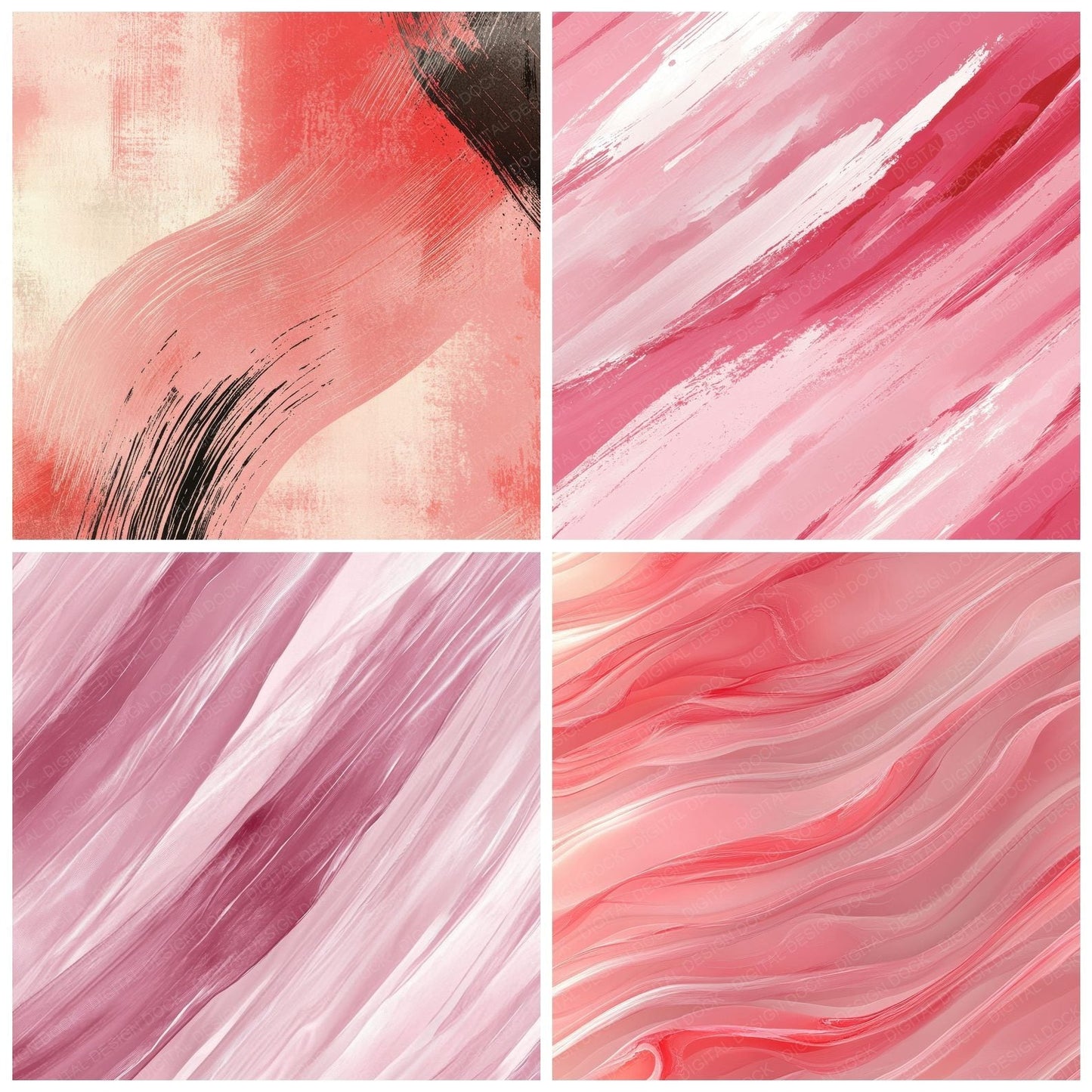 Rose Motion Stripe Digital Paper Pack (DDD003271)