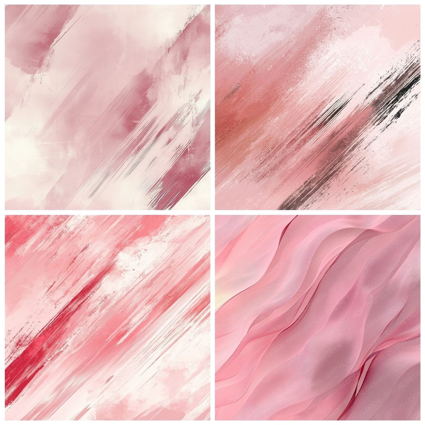 Rose Motion Stripe Digital Paper Pack (DDD003271)