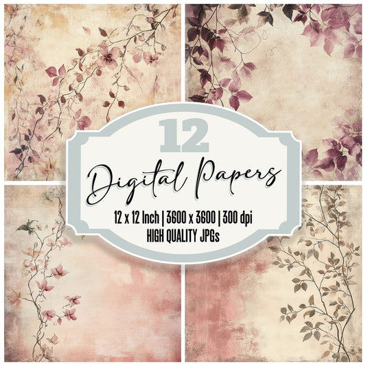 Rosevine Spring Wear Digital Paper Pack (DDD003286)