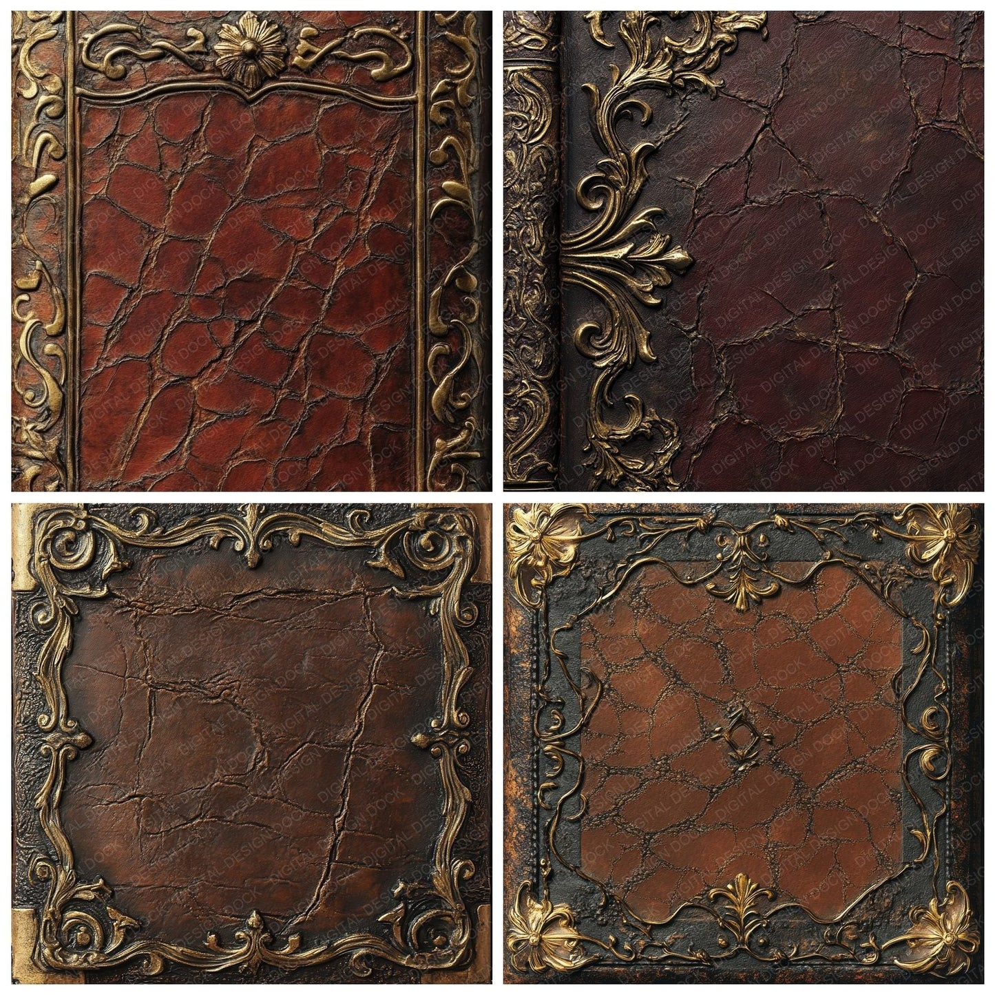 Rustic Leather Digital Paper Pack (DDD003325)