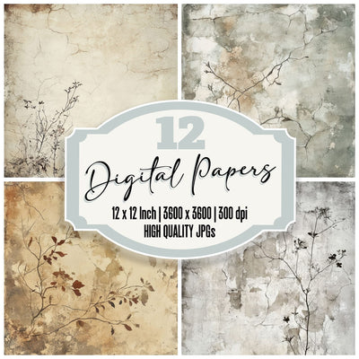 Rustic Stucco Background Digital Paper Pack (DDD003328)