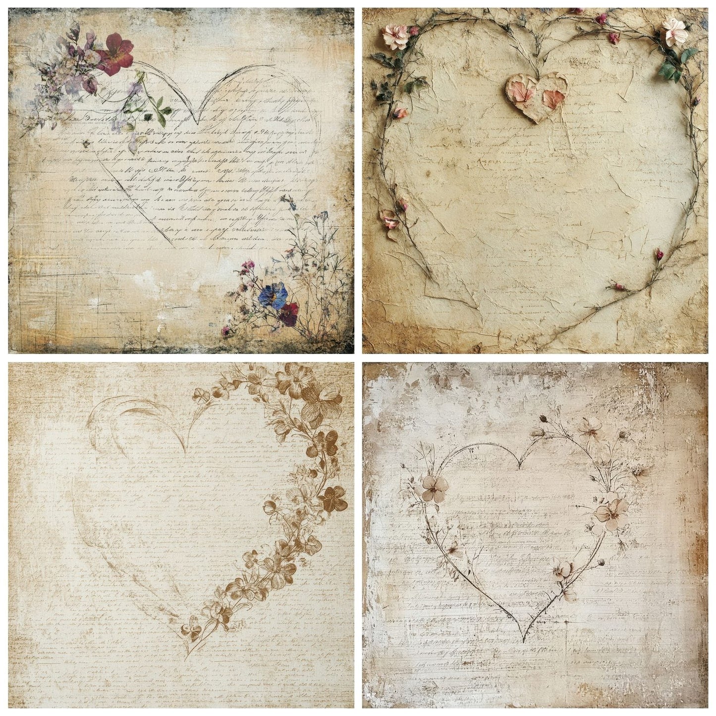 Sacred Scroll Love Digital Paper Pack (DDD003333)