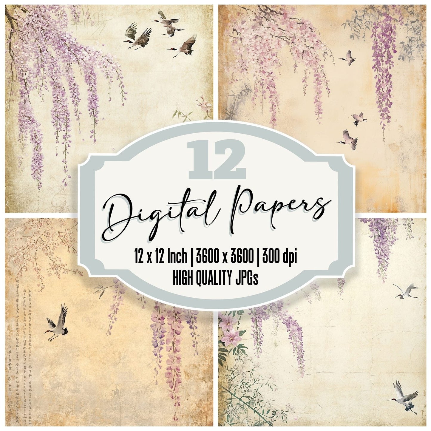 Sakura Elegance Digital Paper Pack (DDD003362)