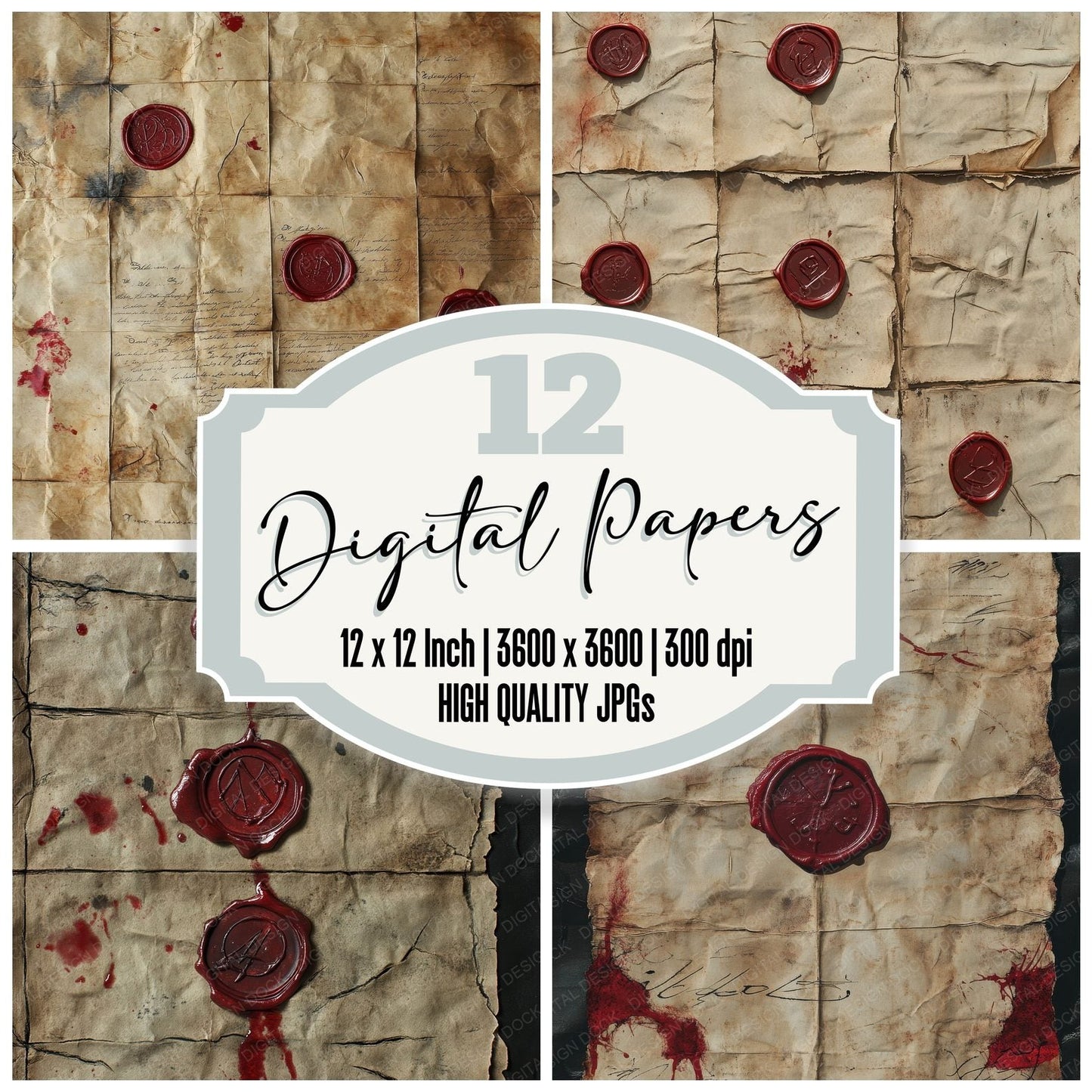 Sealed Phantom Epistle Digital Paper Pack (DDD003430)