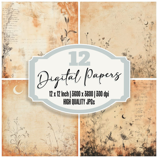 Sepia Moon Botanicals Digital Paper Pack (DDD003454)