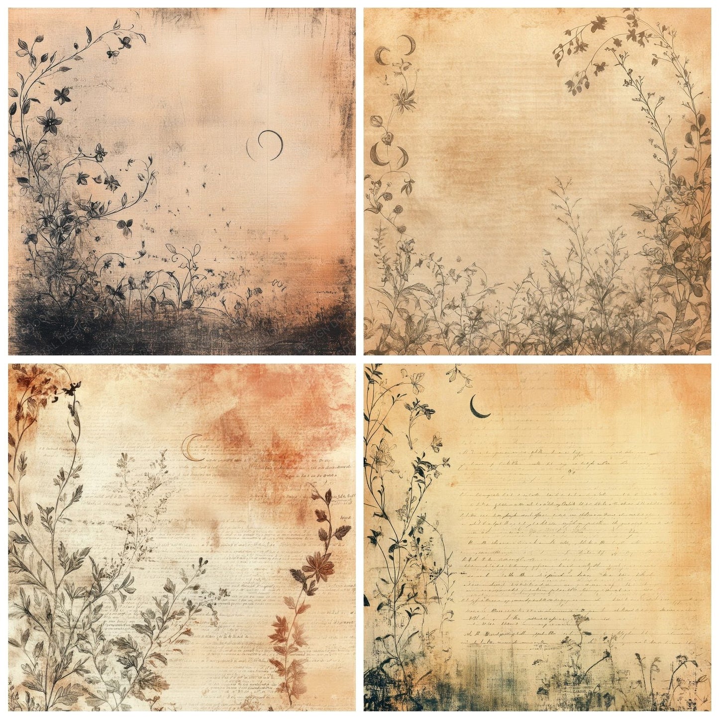 Sepia Moon Botanicals Digital Paper Pack (DDD003454)