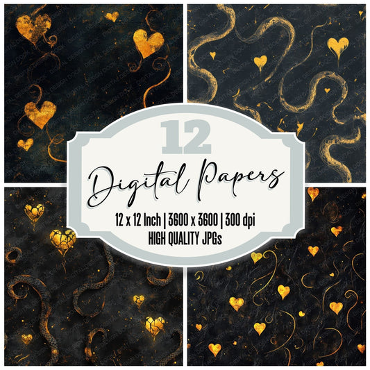 Serpent Burnt Pulse Digital Paper Pack (DDD003457)