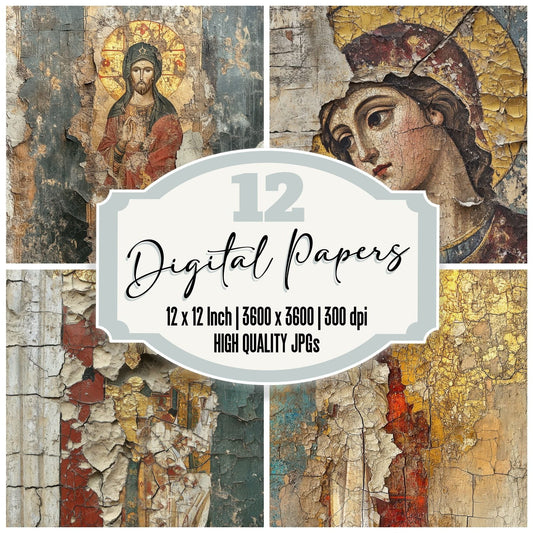 Shattered Byzantine Mosaics Digital Paper Pack (DDD003464)