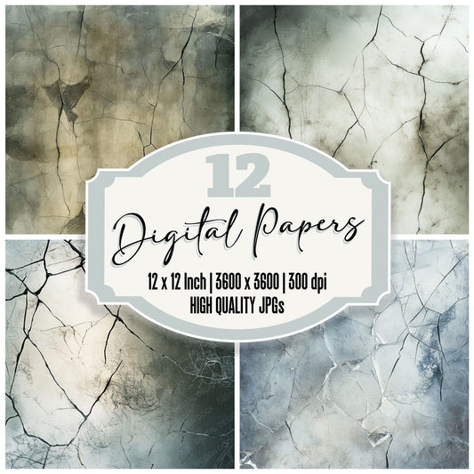 Shattered Glass Background Digital Paper Pack (DDD003465)