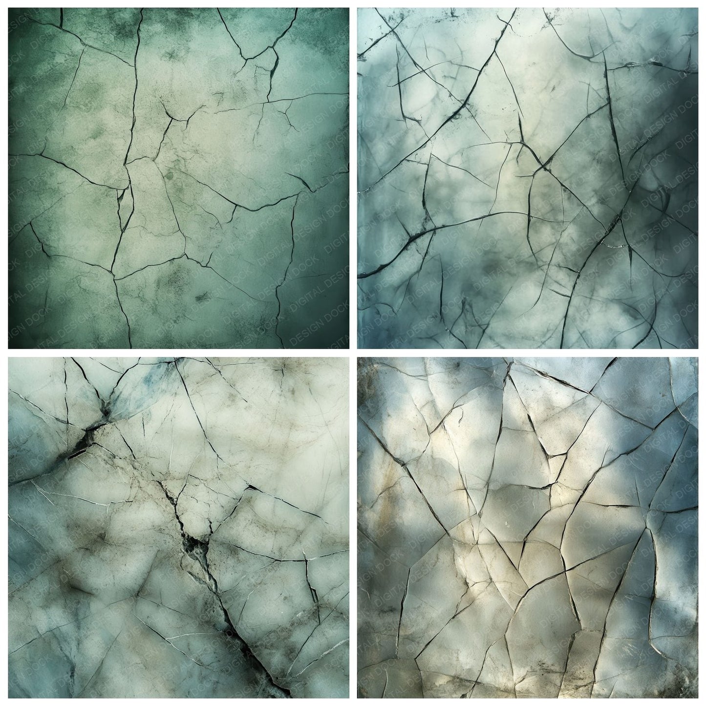 Shattered Glass Background Digital Paper Pack (DDD003465)