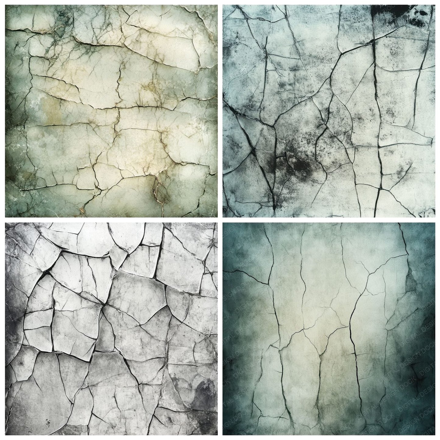 Shattered Glass Background Digital Paper Pack (DDD003465)