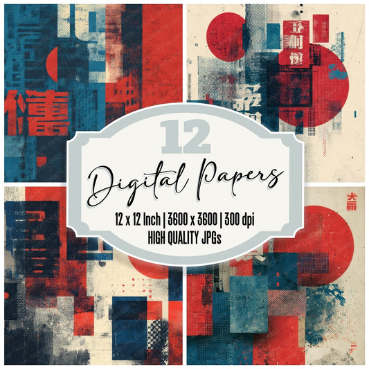 Showa Graphic Halftone Offset Digital Paper Pack (DDD003480)