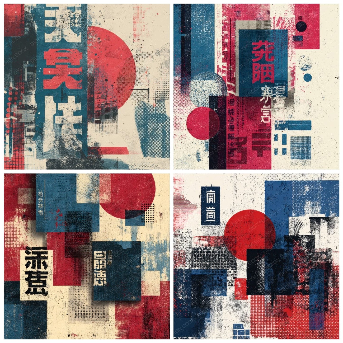 Showa Graphic Halftone Offset Digital Paper Pack (DDD003480)