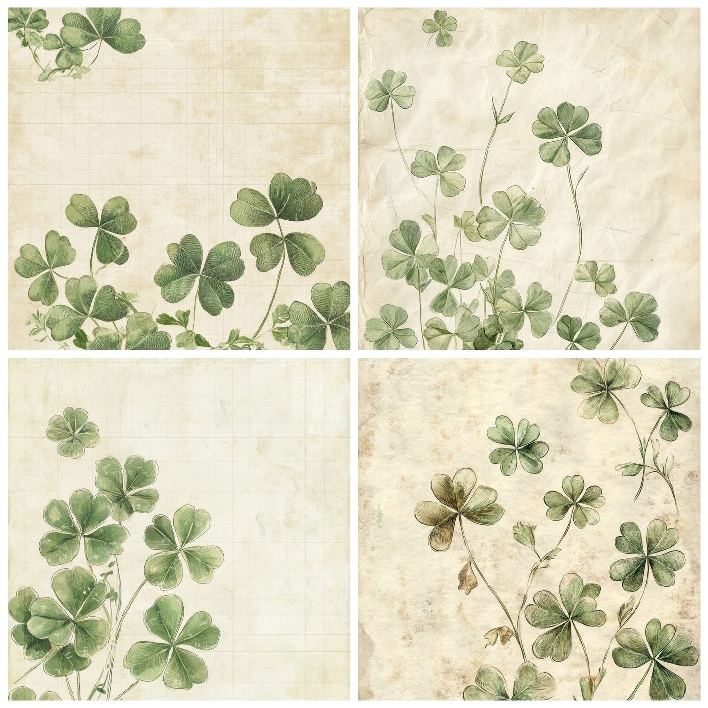 Sketch Clover Notepad Digital Paper Pack (DDD003533)