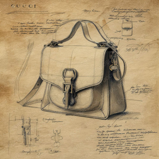 Sketch Gucci Jackie 1961 Bag Digital Paper Pack (DDD003568)