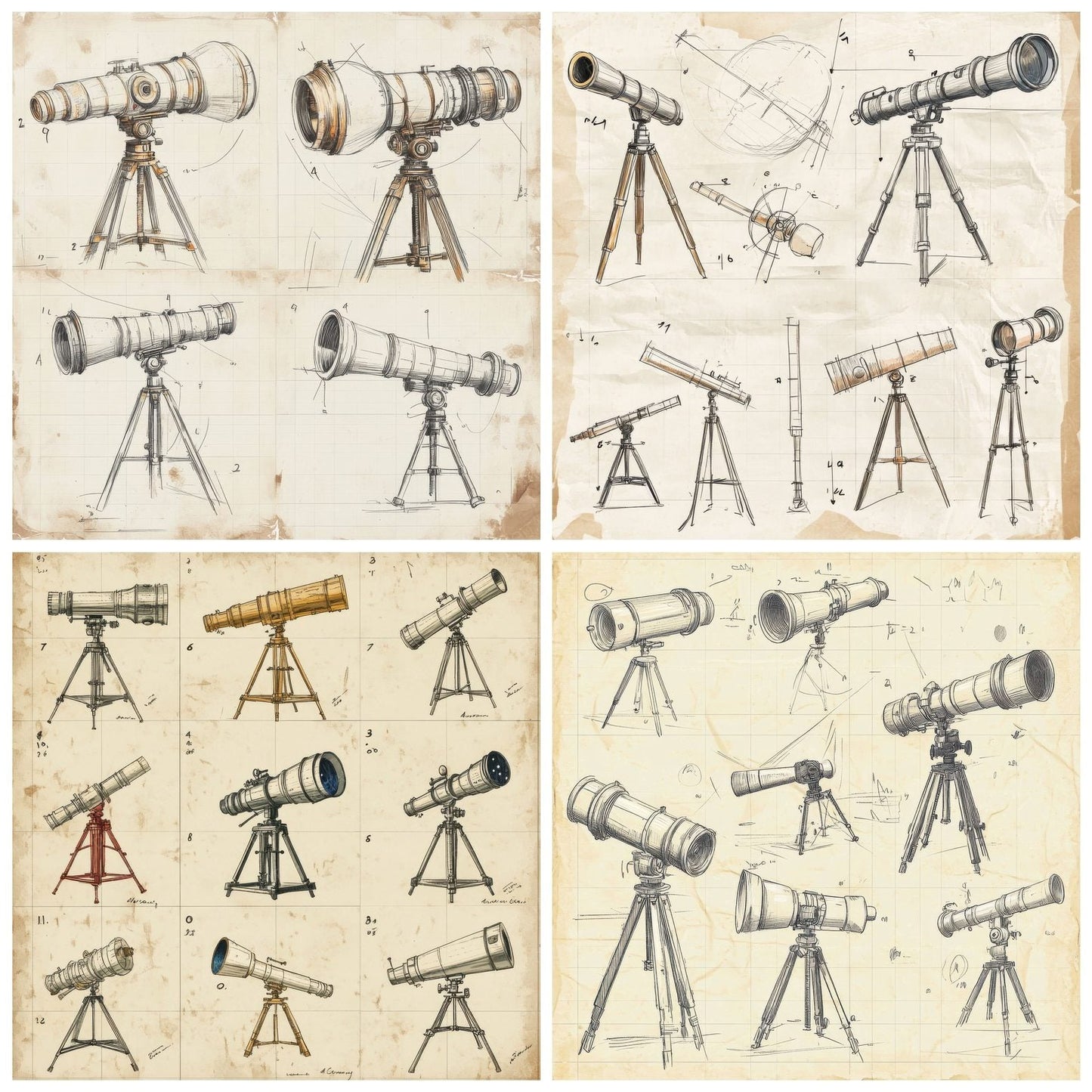 Sketch Telescope Notepad Digital Paper Pack (DDD003682)
