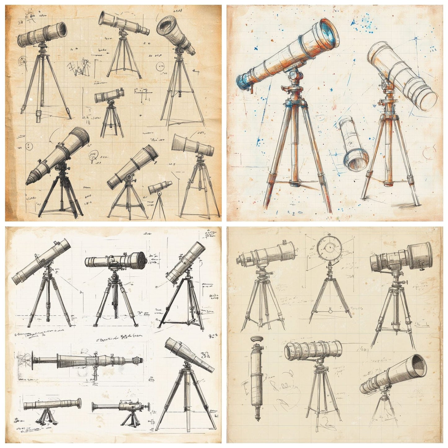 Sketch Telescope Notepad Digital Paper Pack (DDD003682)