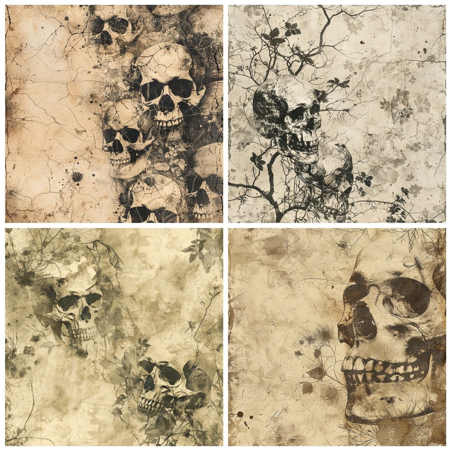 Skulls Digital Paper Pack (DDD003713)
