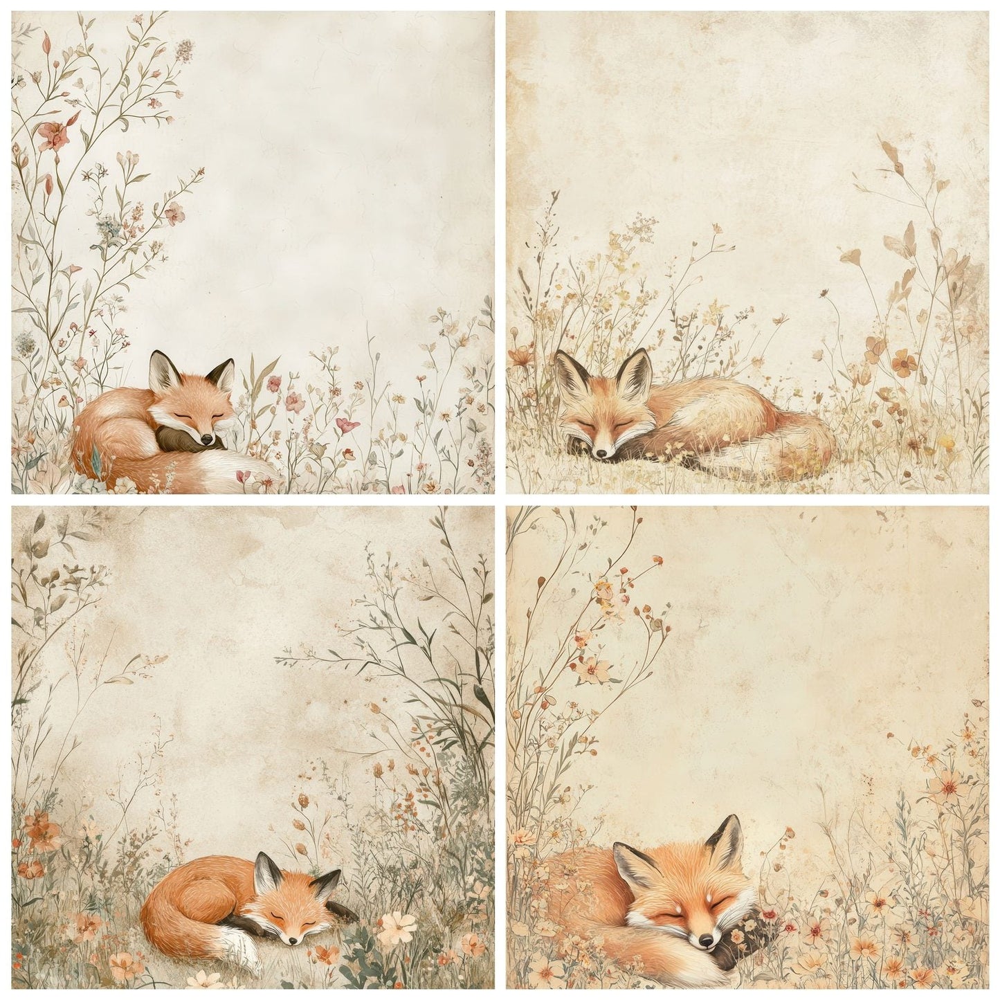 Sleeping Fox Meadow Digital Paper Pack (DDD003728)
