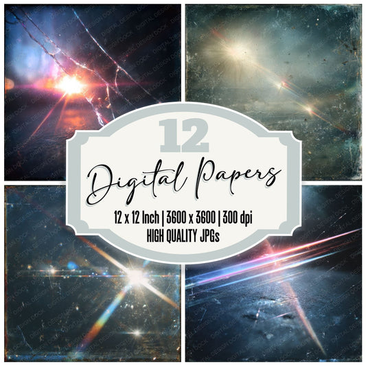 SlideFilm Flare Warp Scratch Speck Digital Paper Pack (DDD003730)