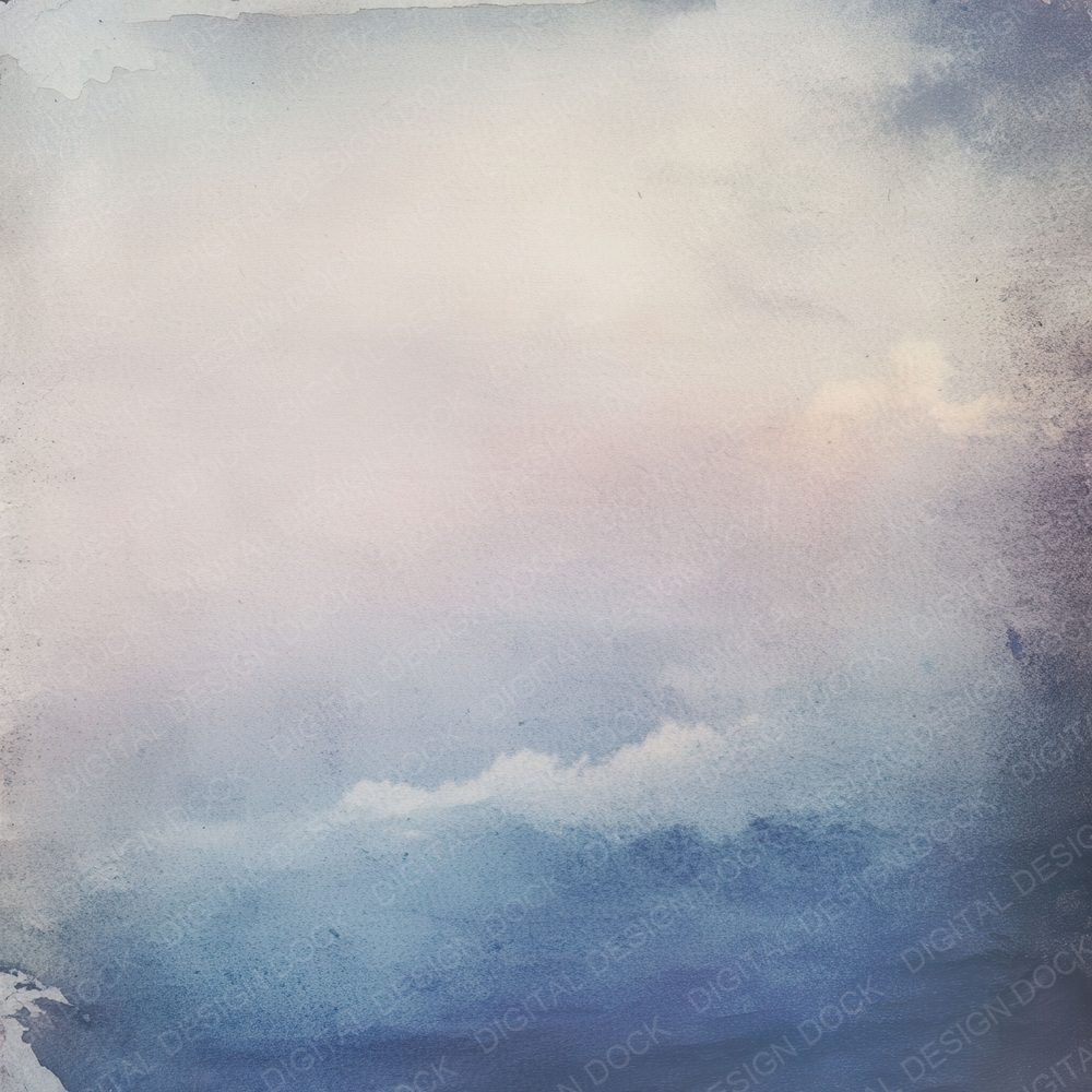 Soft Clouded Skies Background Digital Paper Pack (DDD003744)
