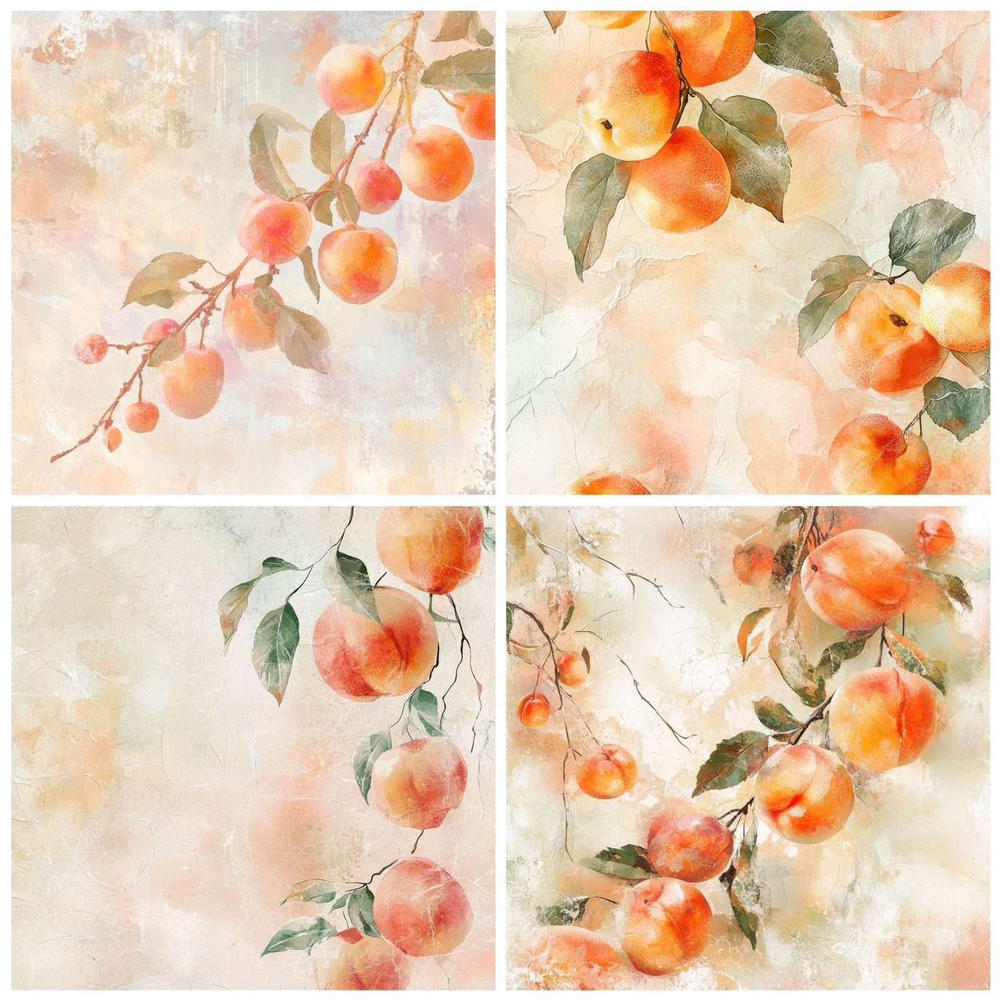 Soft Pastel Orchard Digital Paper Pack (DDD003757)