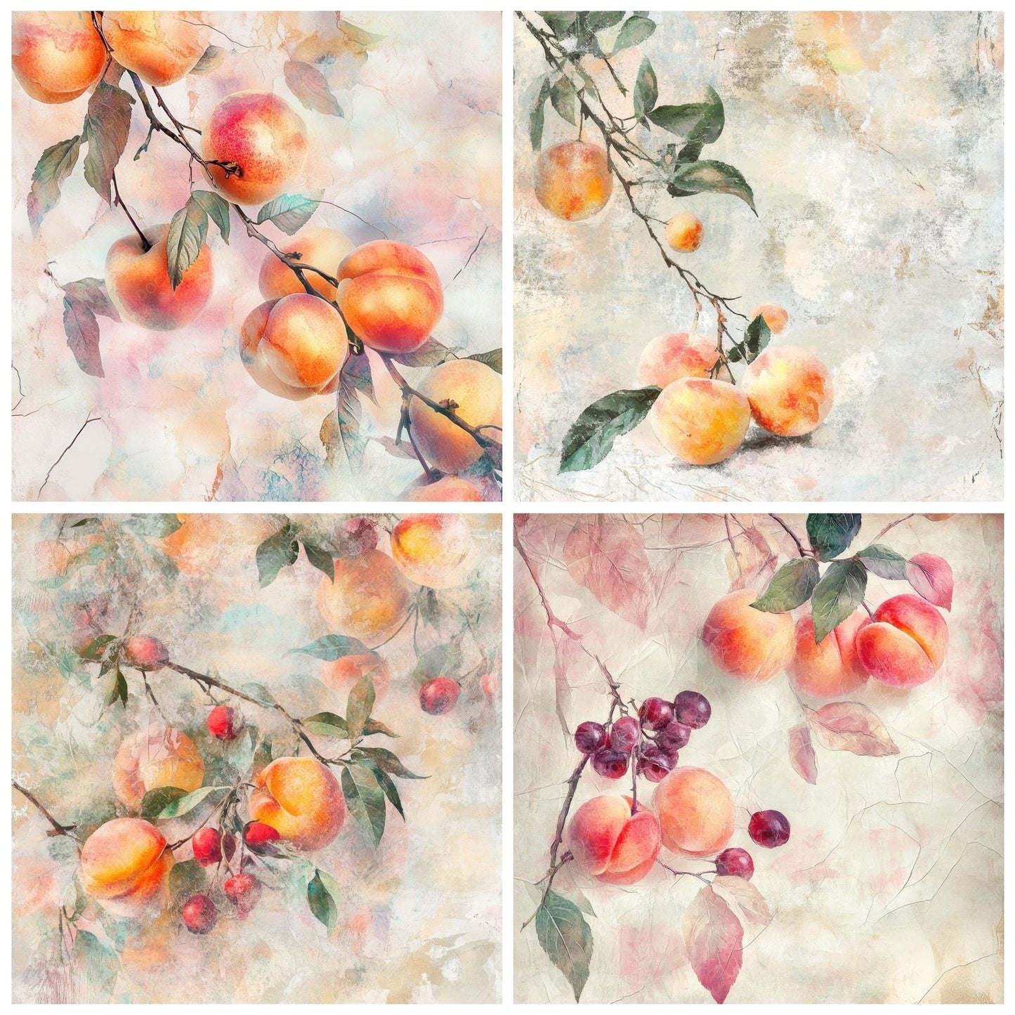 Soft Pastel Orchard Digital Paper Pack (DDD003757)