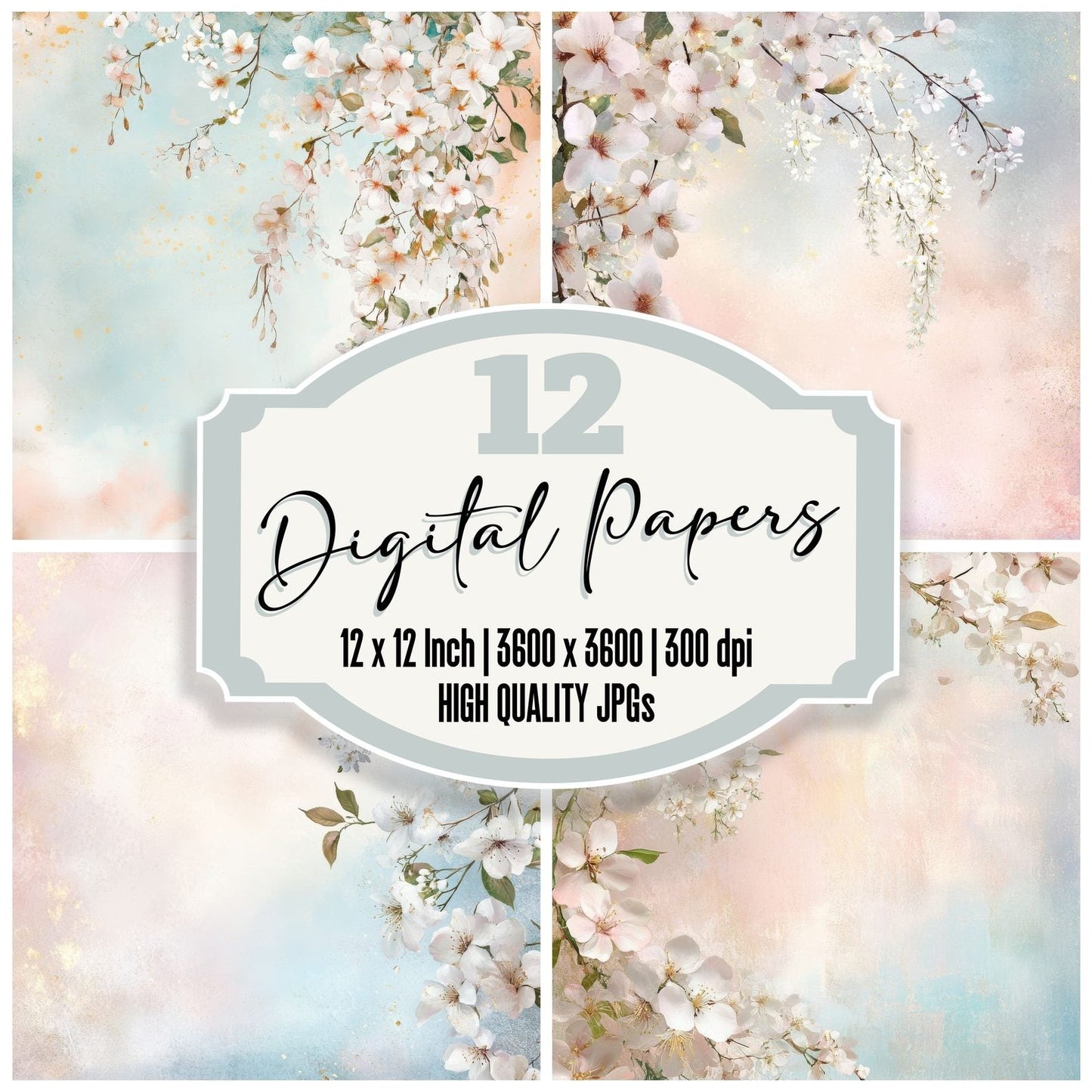 Spring Blossom Digital Paper Pack (DDD003826)