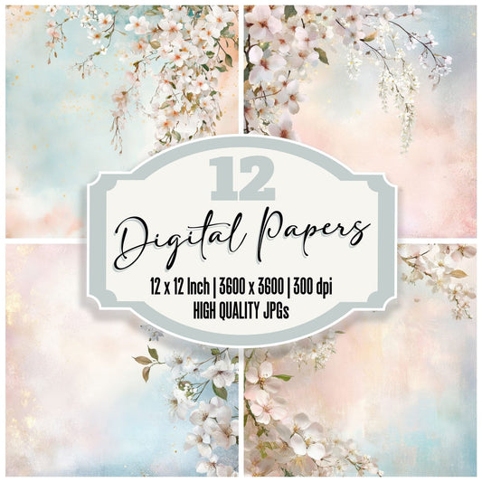 Spring Blossom Digital Paper Pack (DDD003826)