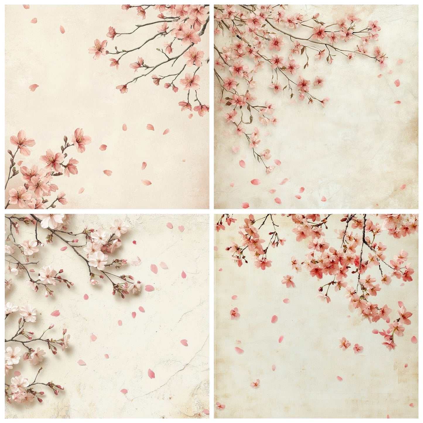 Spring Blossom Petal Dust Digital Paper Pack (DDD003827)