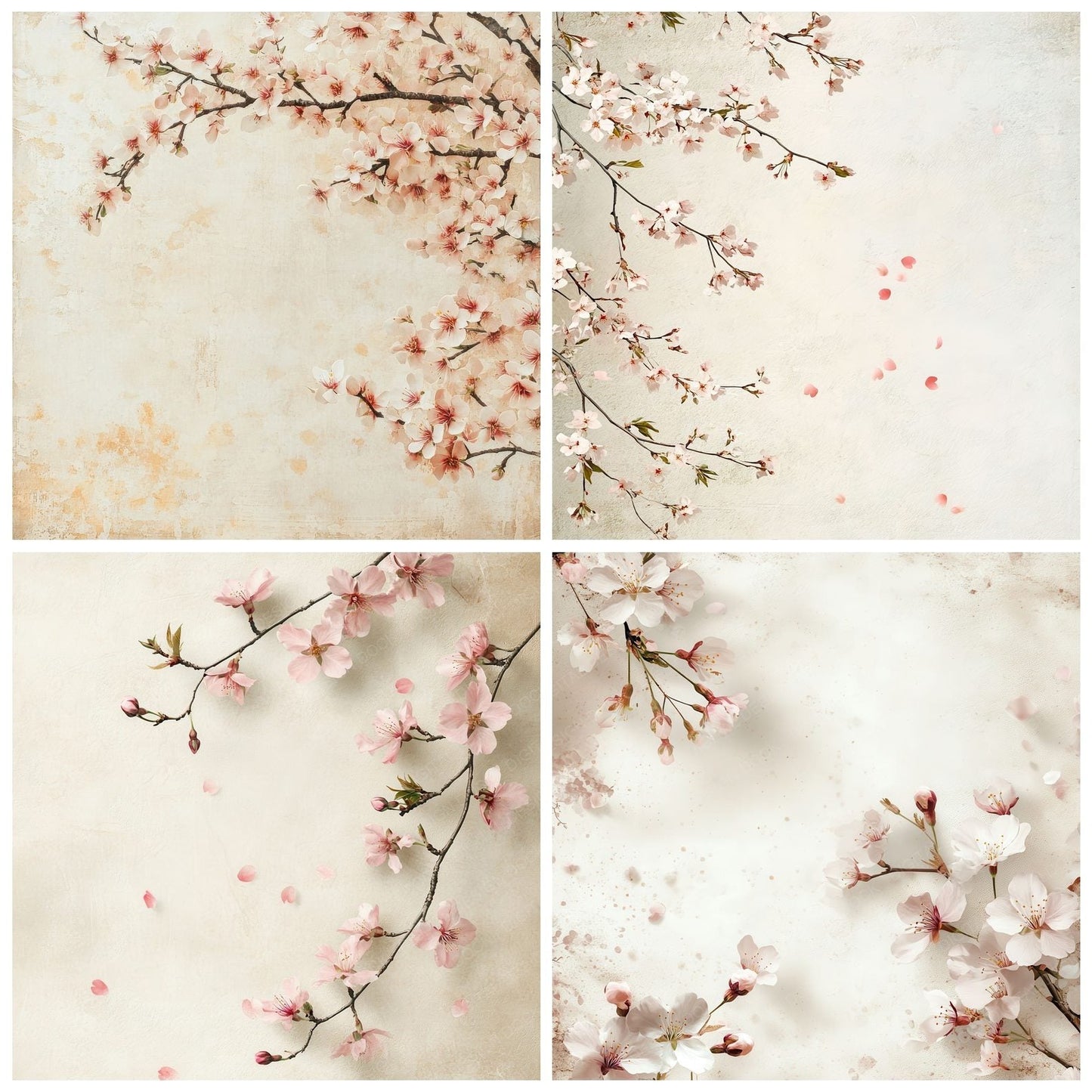 Spring Blossom Petal Dust Digital Paper Pack (DDD003827)