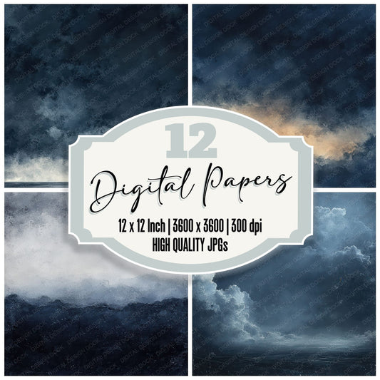 Storm Cloud Horizon Digital Paper Pack (DDD003867)