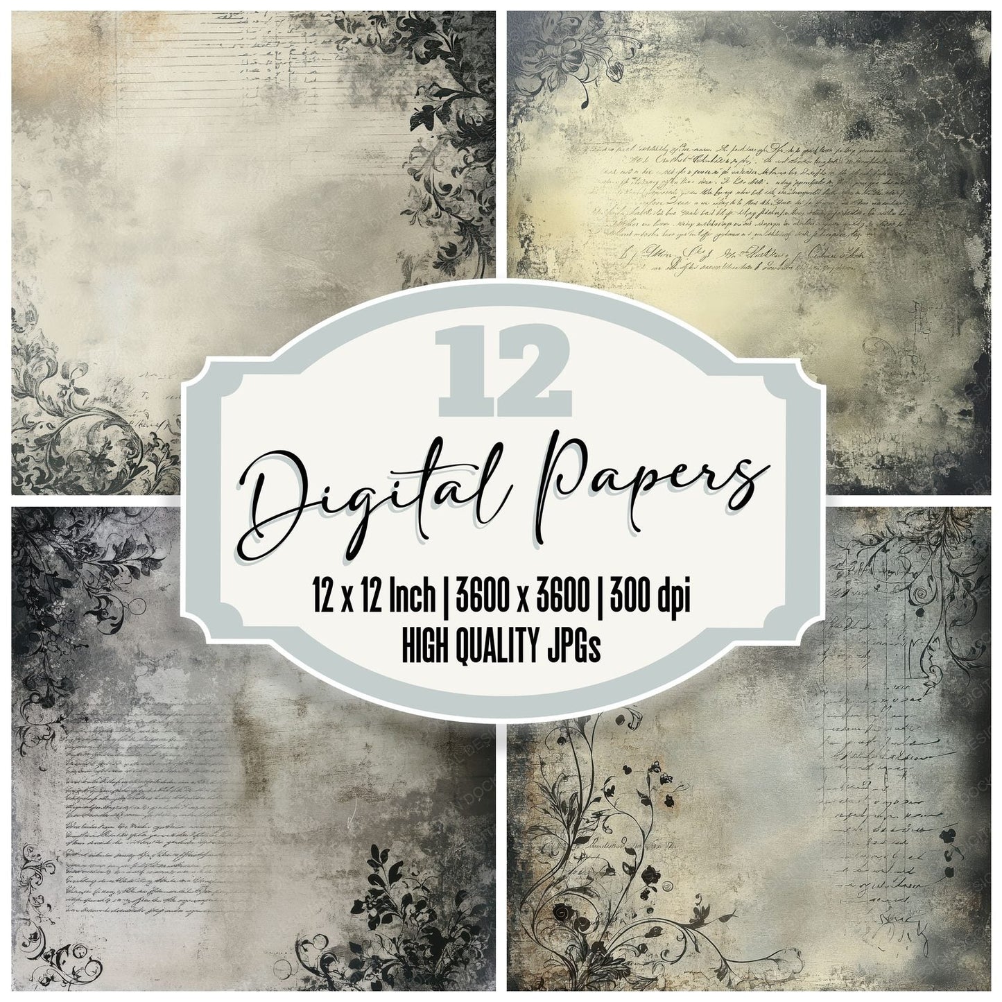 Storm Scroll Remnant Digital Paper Pack (DDD003871)