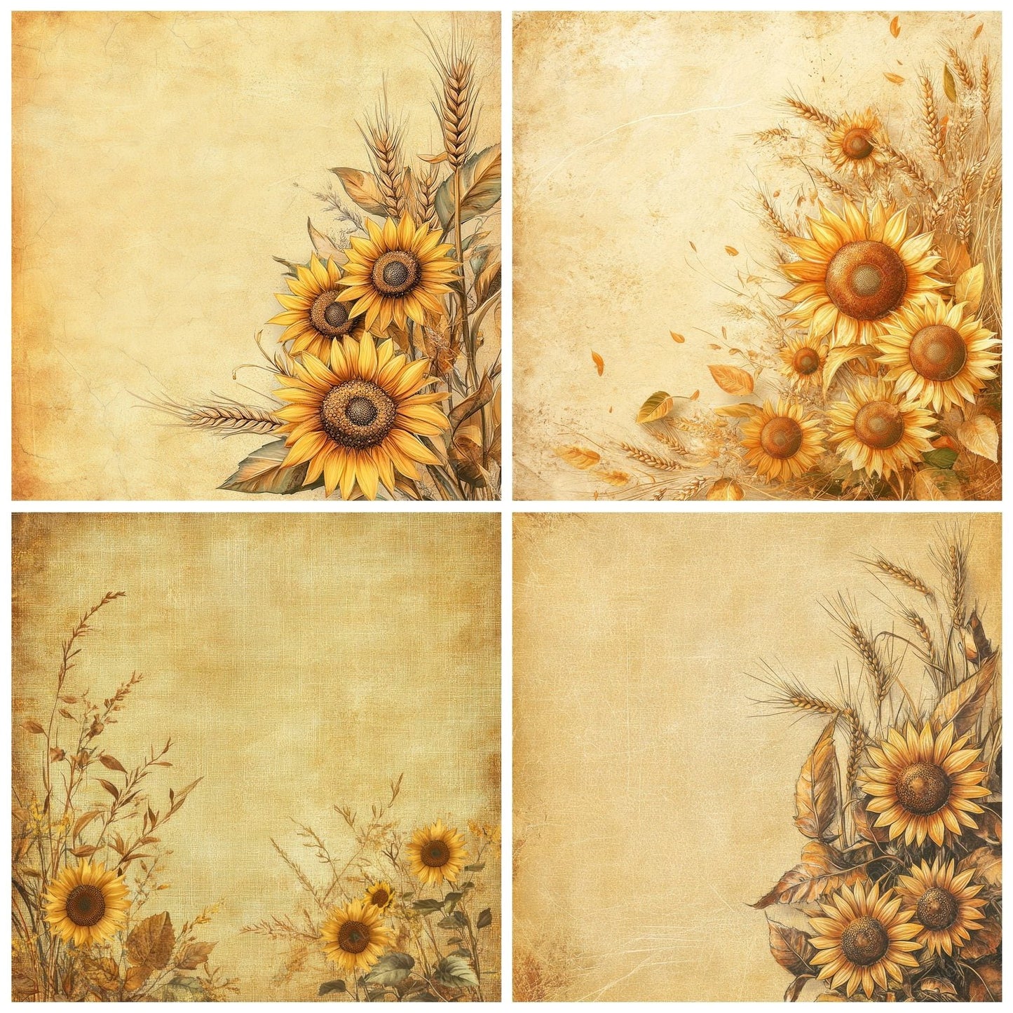 Summer Wheat Sunbeam Digital Paper Pack (DDD003891)