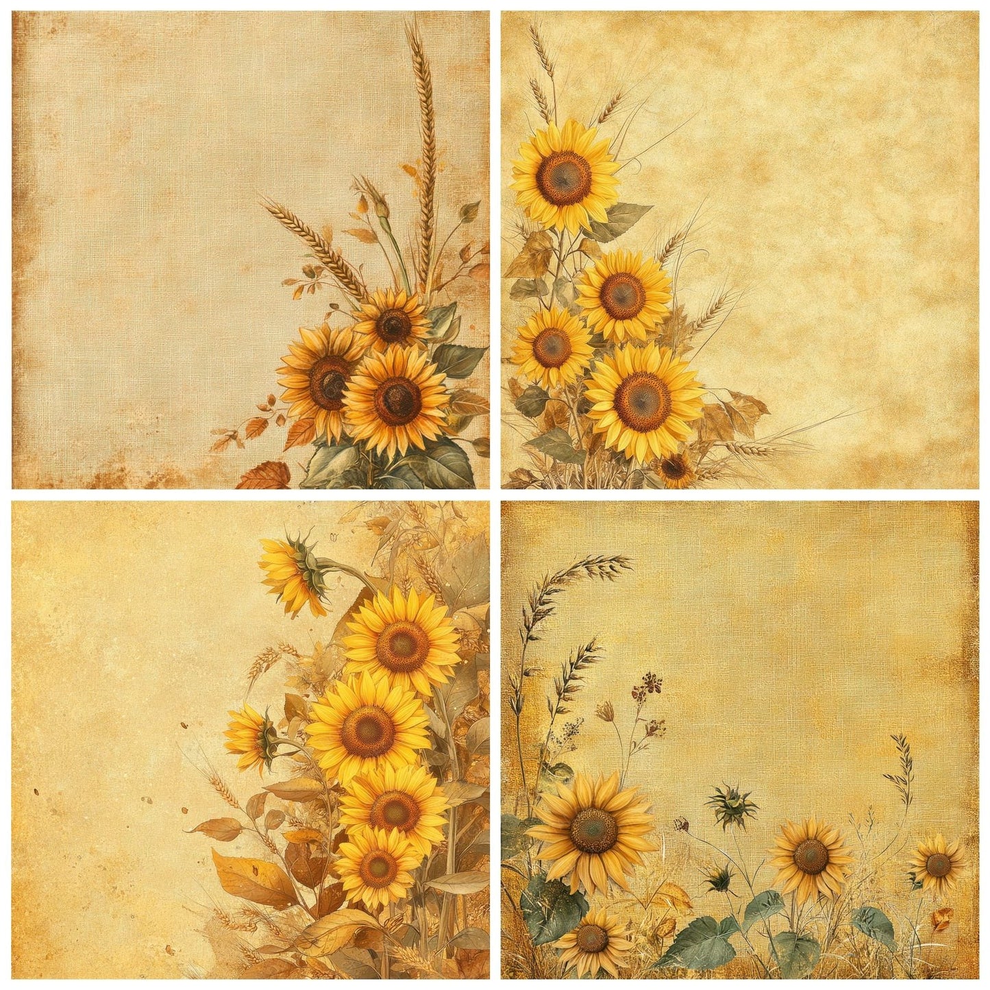 Summer Wheat Sunbeam Digital Paper Pack (DDD003891)