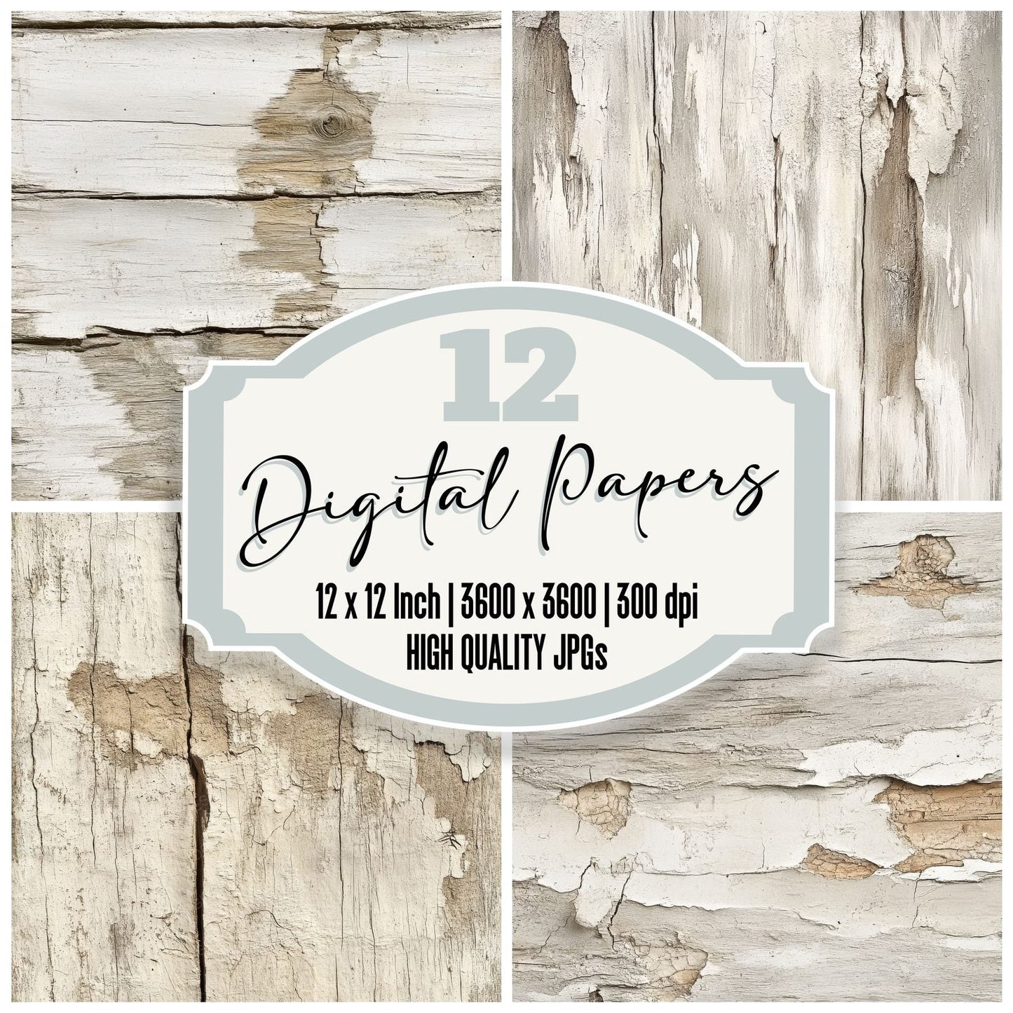 Sunbleached Driftwood Digital Paper Pack (DDD003896)