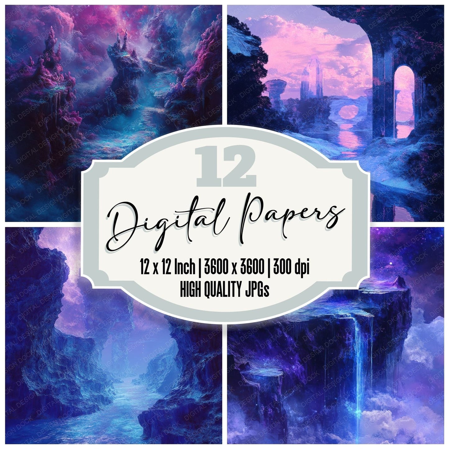 Surreal Dreamscape Digital Paper Pack (DDD003917)