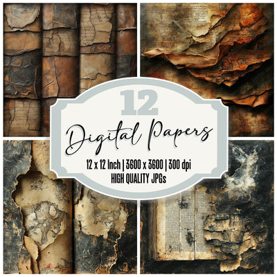 Surreal Parchment Digital Paper Pack (DDD003919)