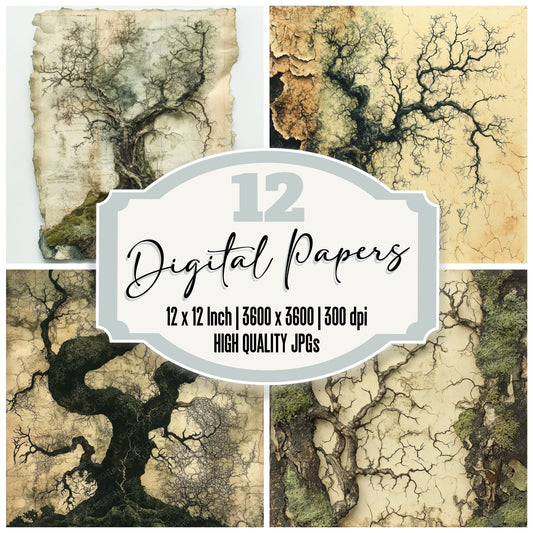 Symbiotic Vine Moss Digital Paper Pack (DDD003929)