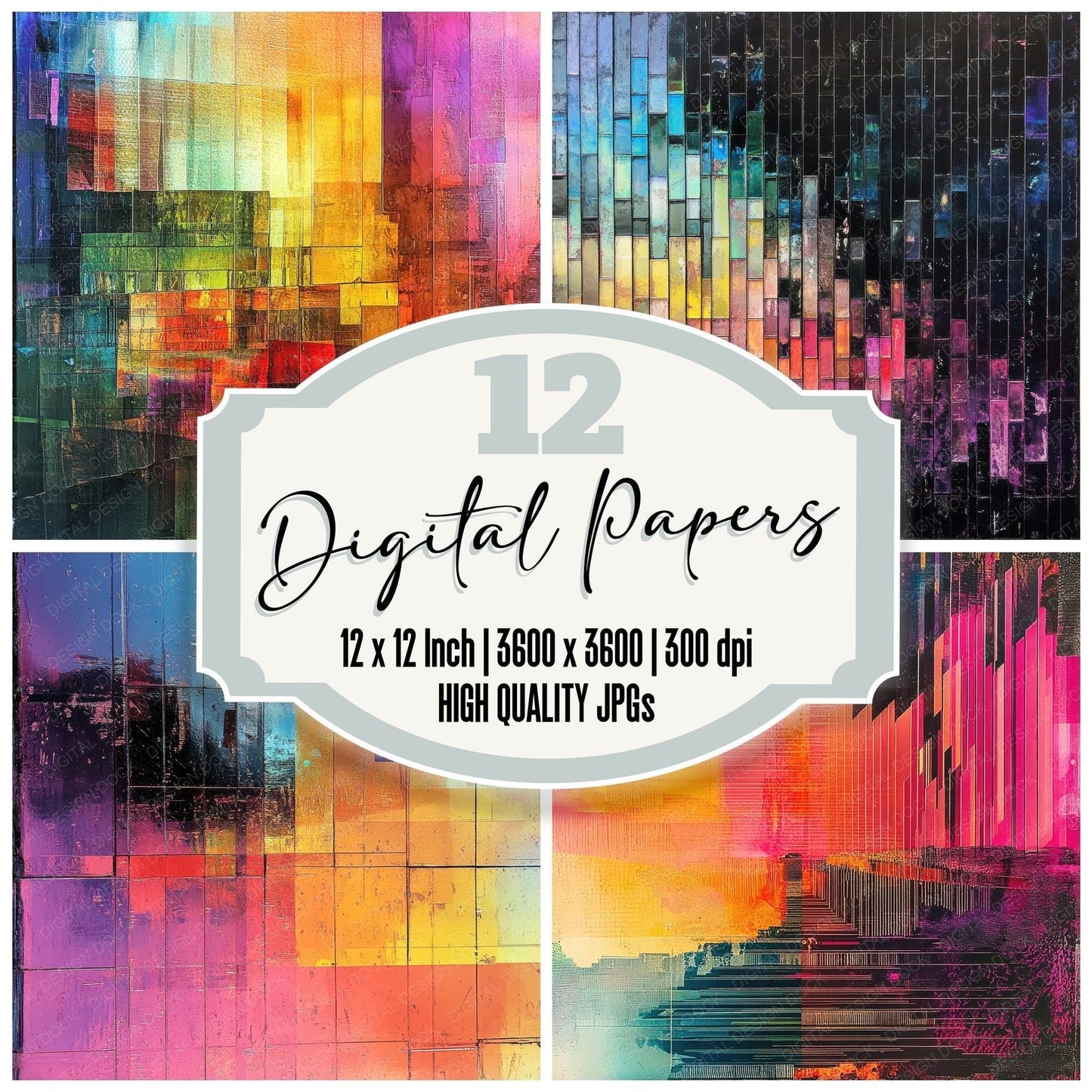 Symbol Tile Spectrum Digital Paper Pack (DDD003930)