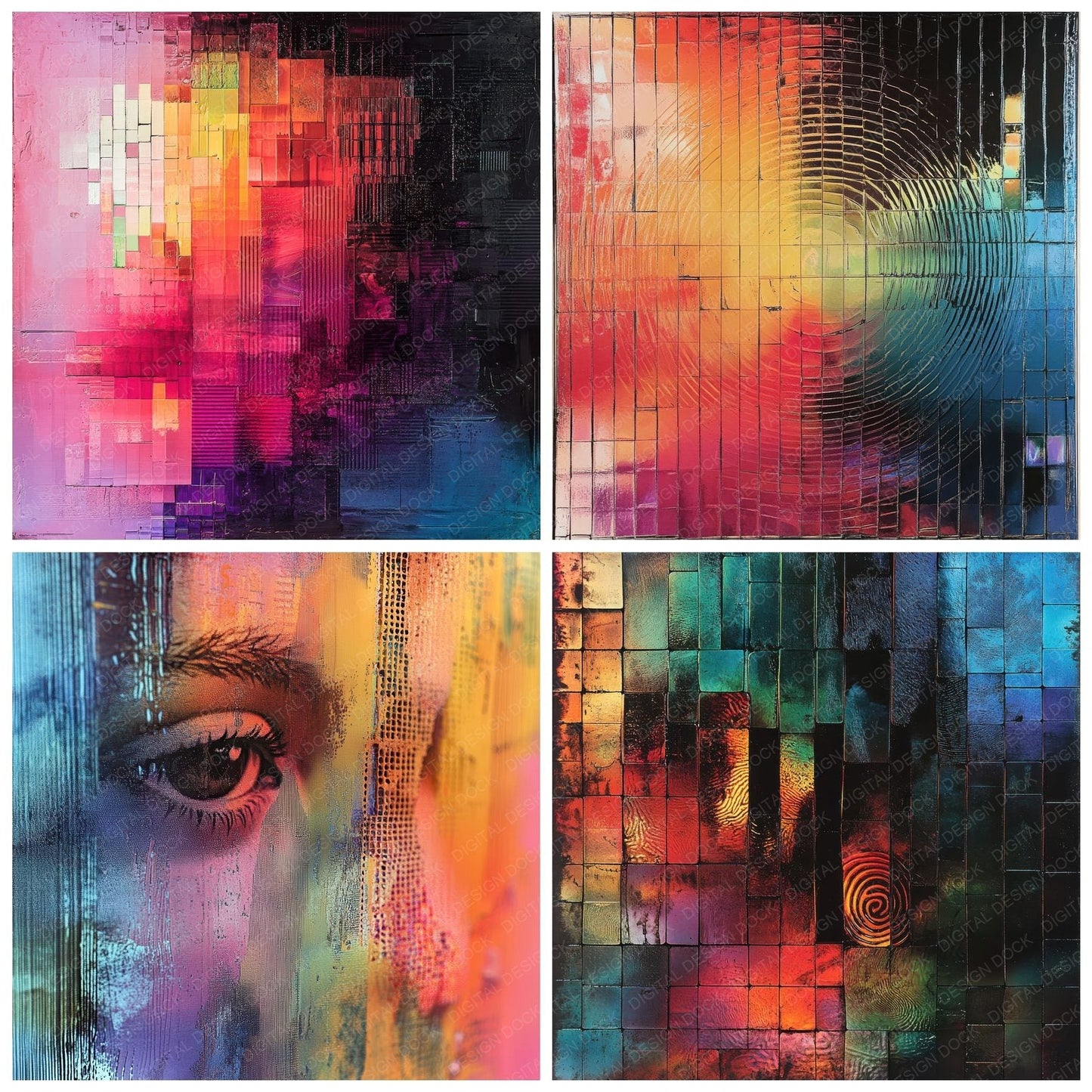 Symbol Tile Spectrum Digital Paper Pack (DDD003930)