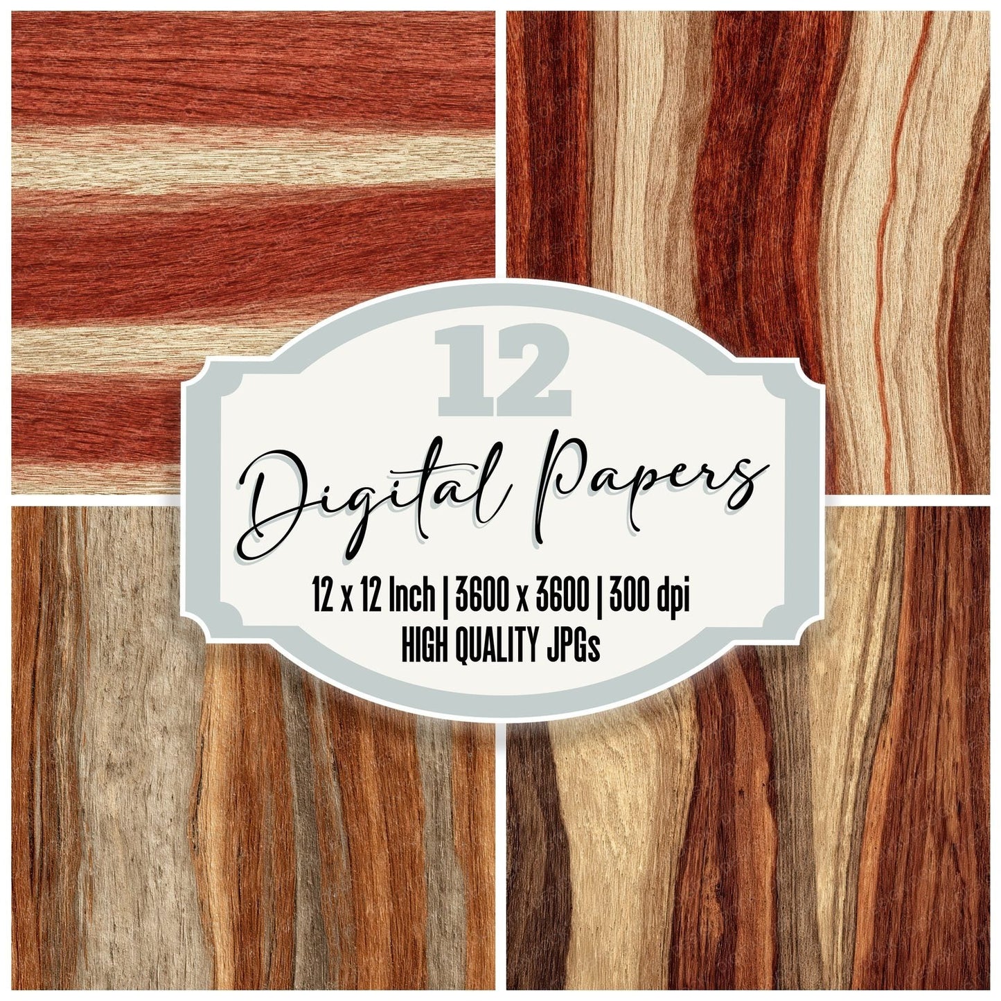 Tamarind Beige Red Core Digital Paper Pack (DDD003937)